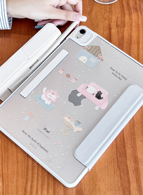 【收纳笔袋-磁吸拆分】适用于苹果ipad11代保护壳十代防弯ipadair7保护套pro11/12.9隐藏笔槽13寸平板壳456硬