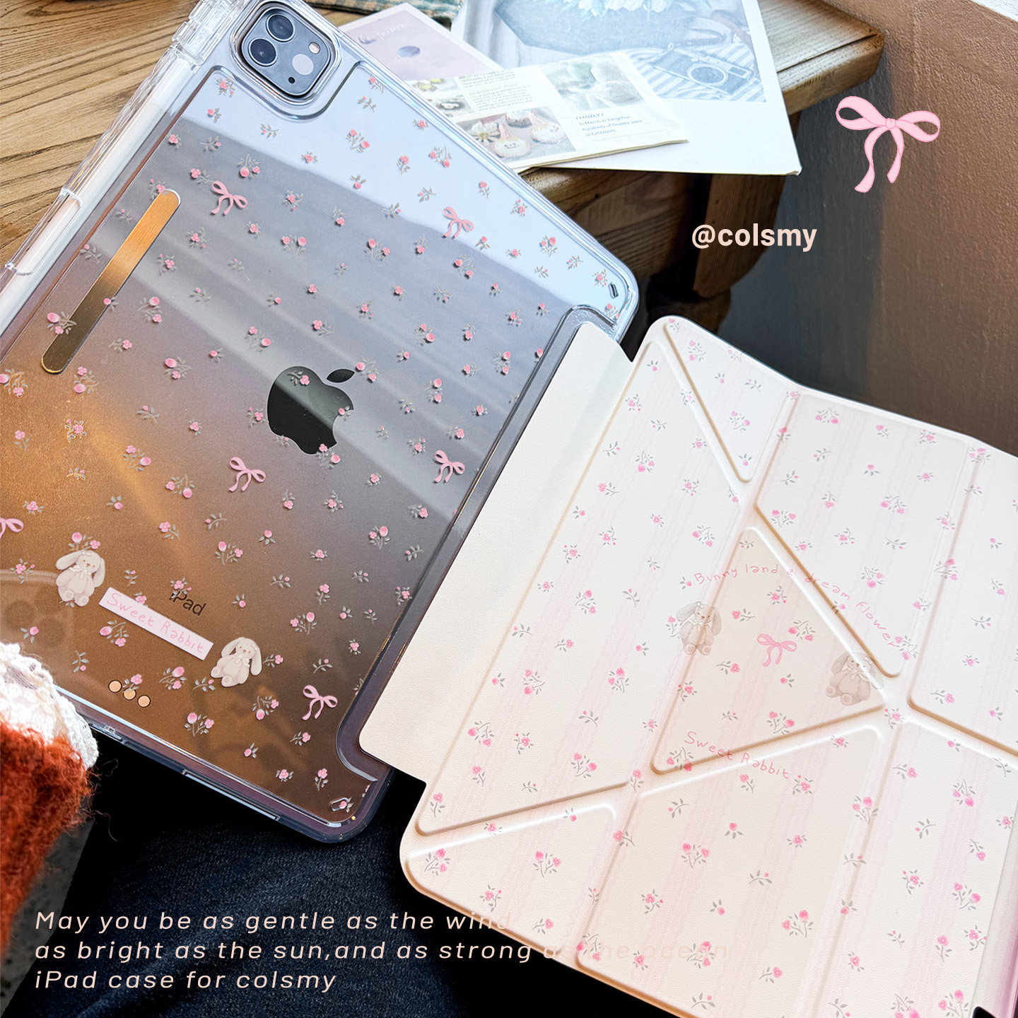 【搭扣笔槽】2025新款ipadpro保护壳11英寸air4567防弯有笔槽磁吸扣10/11代air13/12.9少女粉色10.2学生mini