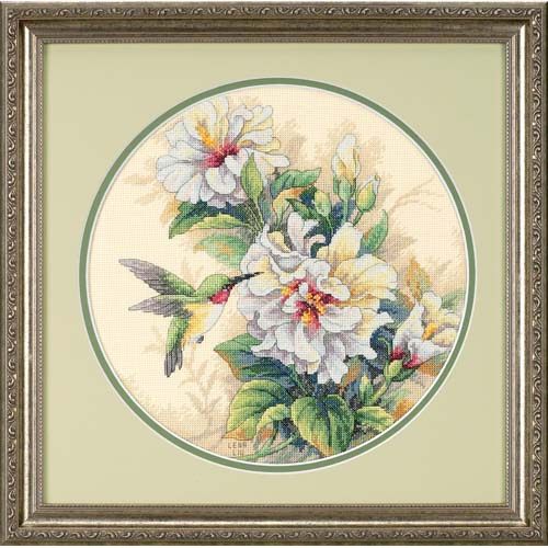小小鱼十字绣套件DIM124-35156牡丹蜂鸟乳白绣布家居手工刺绣,居家布艺,十字绣套件,淘宝优惠券,粉丝福利购,淘宝优惠卷