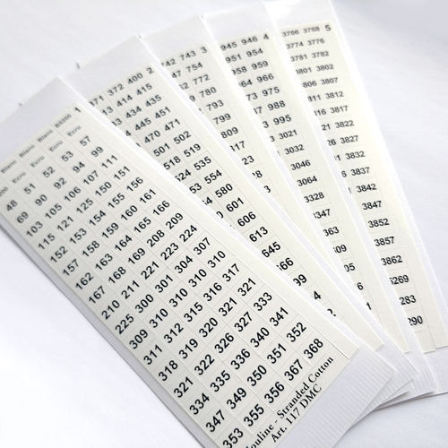 小小鱼家居缝纫辅件 DMC线号贴 胶贴全号