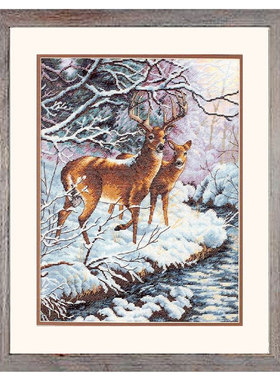 小小鱼十字绣套件 DIM191-35182新品动物鹿 手工绣真线比对