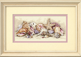 小小鱼DIM混绣十字绣套件DIM175-65035美丽海星贝壳手工刺绣套件