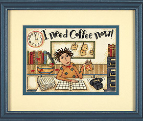 小小鱼DMC绣线十字绣套件DIM163-65065下午茶咖啡