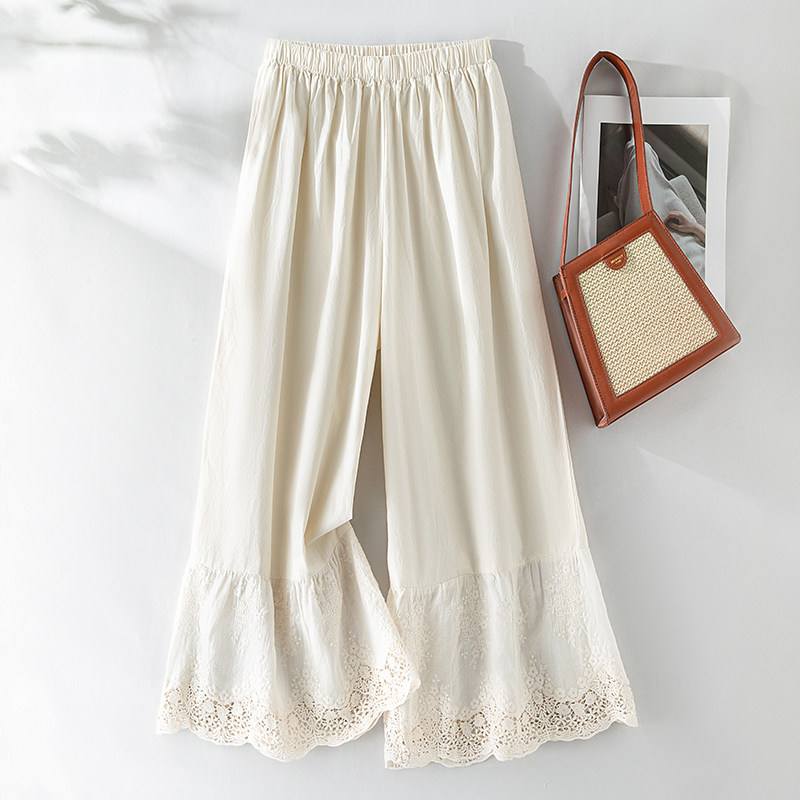 日系复古设计感蕾丝裤裙女春夏2026新款高腰宽松垂坠感内搭打底裤,女装/女士精品,休闲裤,淘宝优惠券,粉丝福利购,淘宝优惠卷
