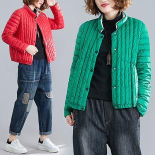 反季清仓冬季胖mm短款小个子韩版轻薄款羽绒棉服棉袄外套棉衣女潮