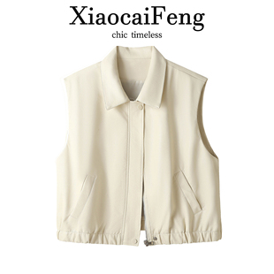 酷飒风pu皮衣机车夹克马甲女春秋时髦显瘦外搭背心独特超好看外套