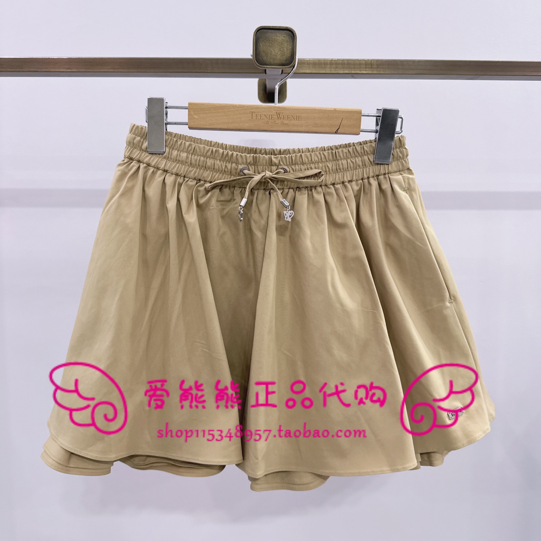 现货TeenieWeenie小熊25冬正品短裙TTWH254906P-00 WH254906P