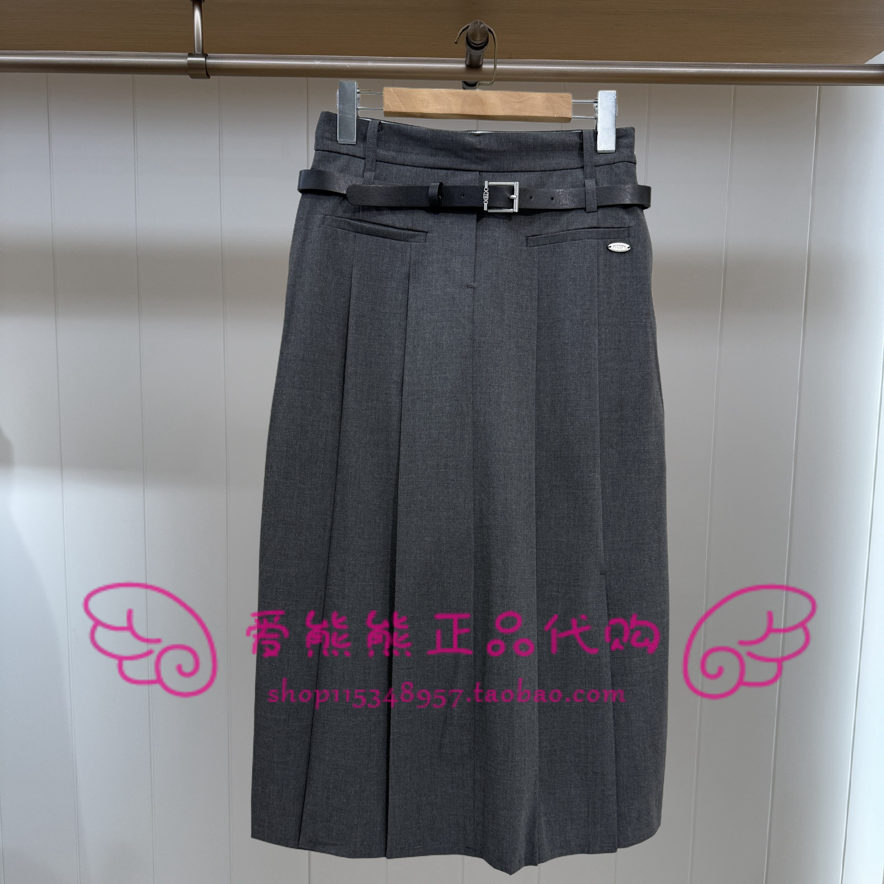 现货TeenieWeenie小熊25春正品半身裙TTWH251201W-00 WH251201W