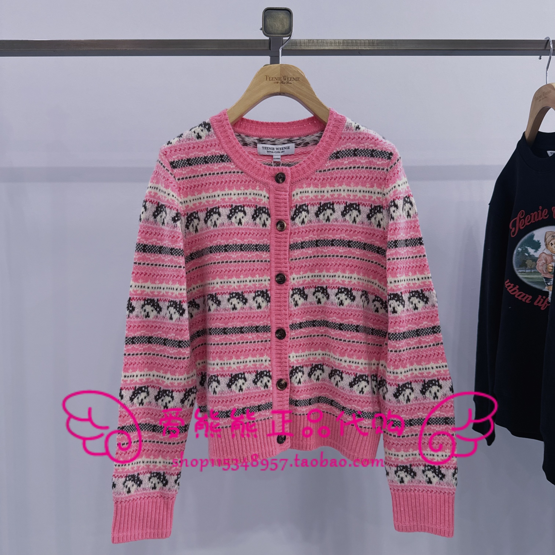 现货TeenieWeenie小熊25年冬针织开衫TTCK25OT02Z-00 CK25OT02Z