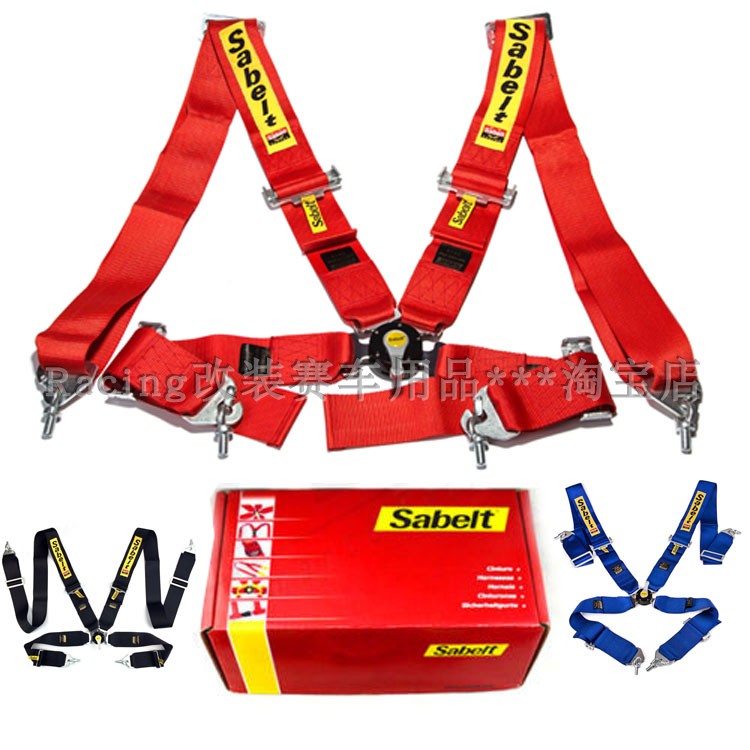 促销Sabelt四点式安全带FIA认证