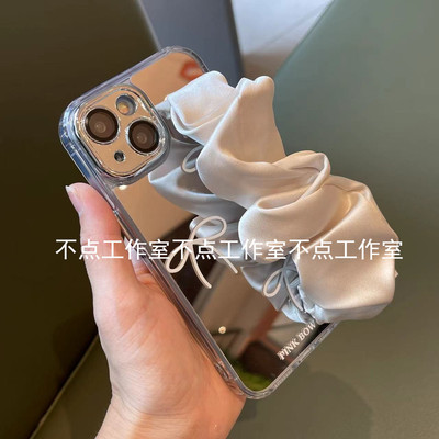 苹果15亚克力丝绸手腕带