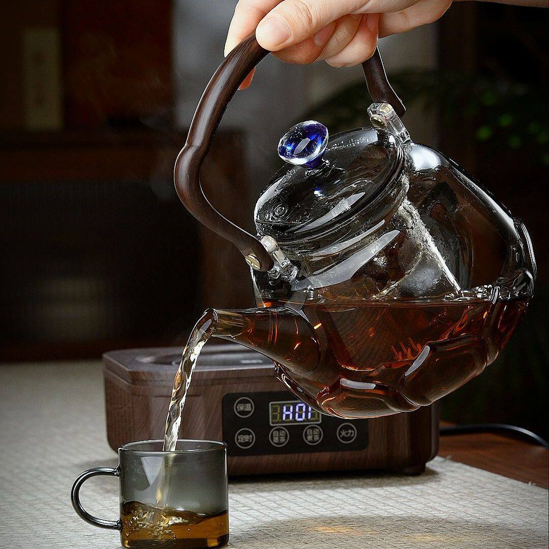 新款加厚莲花提梁壶盖家用泡茶壶