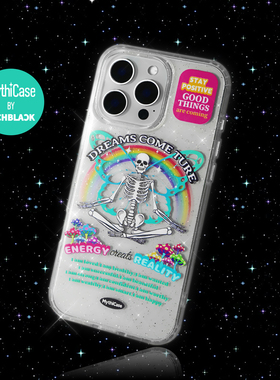 MythiCase by RICHBLACK 骷髅仙子 锡箔闪粉透明手机壳适用于iPhone17/17Pro/17ProMax