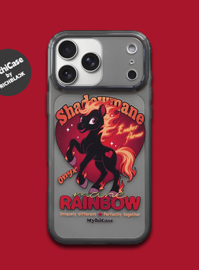 MythiCase by RICHBLACK 火焰小马mc164 透黑手机壳 适用于iPhone17/17Pro/17ProMax