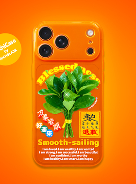 MythiCase by RICHBLACK 柚子叶橙橙mc147 荧光橙手机壳 适用于iPhone17/17Pro/17ProMax