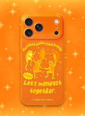 MythiCase by RICHBLACK 星光橙蛙mc215 荧光橙全包手机壳软壳 适用于iPhone17/17Pro/17ProMax