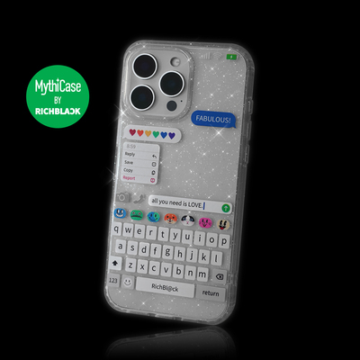 MythiCase键盘文字闪粉手机壳