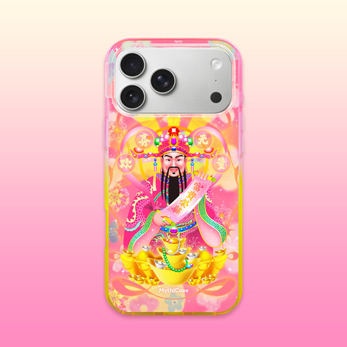 MythiCase by RICHBLACK 粉色财神爷mc230 渐变边框磁吸手机壳 适用于iPhone17/17Pro/17ProMax
