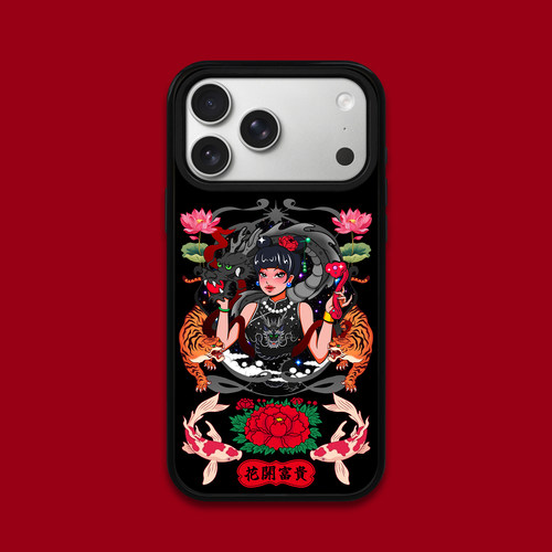 MythiCase by RICHBLACK 黑龙少女mc233 印花手机壳 适用于iPhone17/17Pro/17ProMax