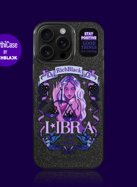 MythiCase by RICHBLACK 天秤女神 闪粉透黑手机壳适用于iPhone17/17Pro/17ProMax