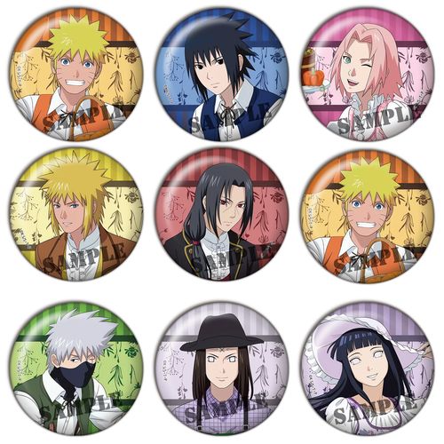 火影忍者周边cos鸣人佐助卡卡西雏田小樱胸章徽章吧唧挂件饰品B-
