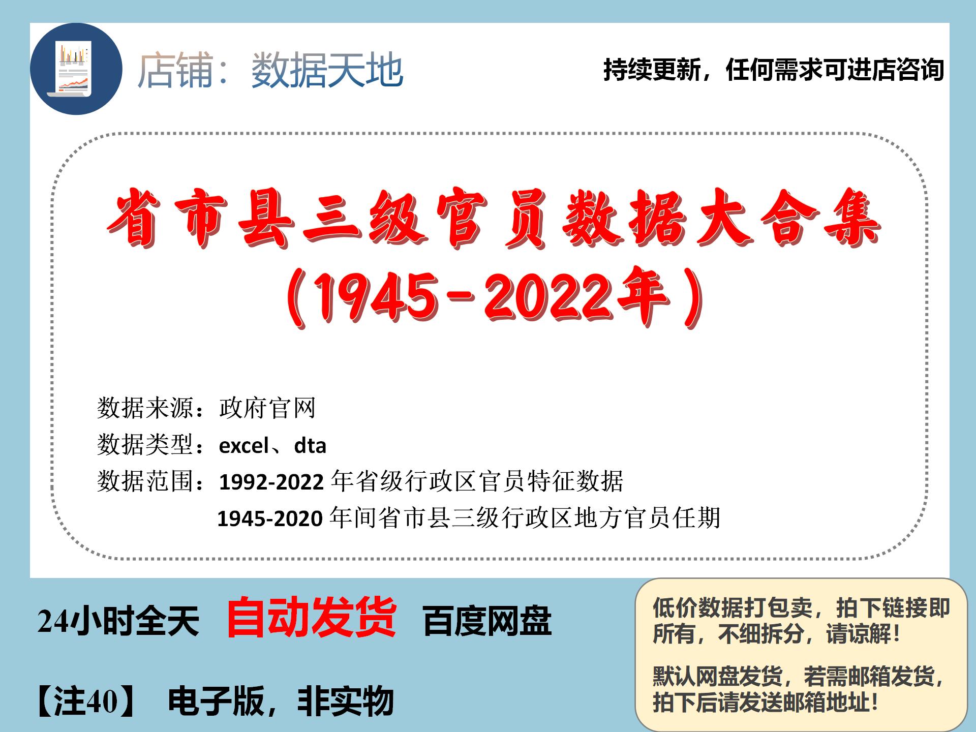 官员特征信息背景数据2022省长市长书记任期出生地特征Excel