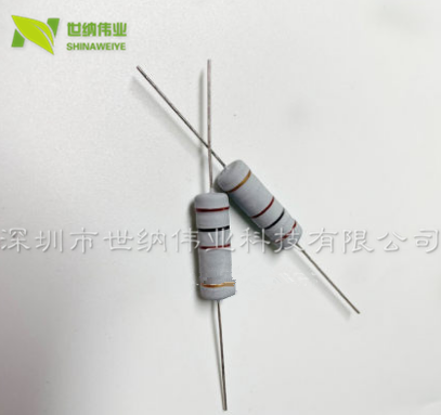 5w碳膜电阻4.7r 4.7欧 直插4色环金属氧化膜电阻 5%精度50个一包
