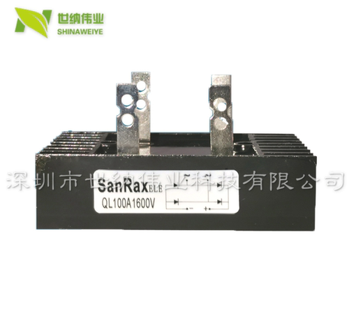 全新单向整流桥 整流器 模块 QL100A1600V 60*100 自带散热器
