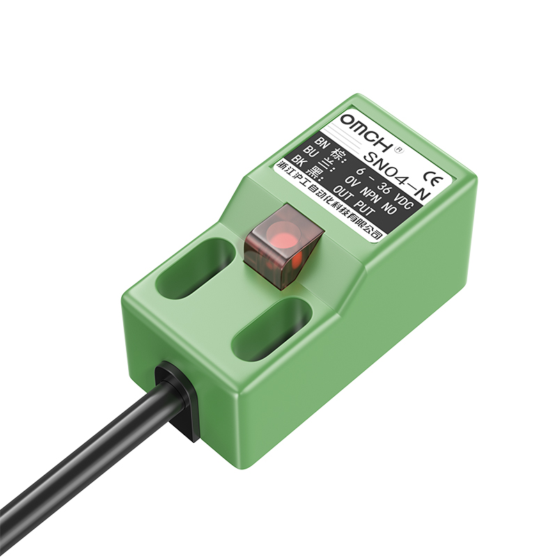 沪工方形金属接近开关传感器sn04-n/p3/d1y2微型二三线24v感应npn