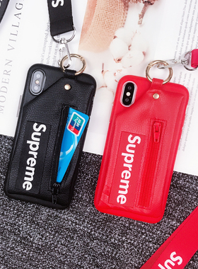 潮牌创意零钱包适用OPPOReno13/12手机壳R17/R15带挂绳子A97/A57/A58x防摔硅胶软壳A2MA3XA5pro全包K9s保护套