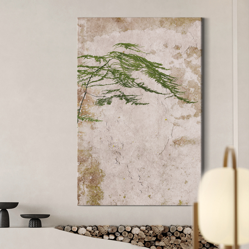 墨沫客厅茶室侘寂风原创装饰画