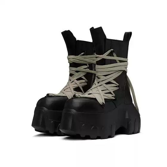 Huanxuan Dark Thick-Soled Height-Increasing Martin Boots for Men 2025 New British Style Versatile Motorcycle Boots Ro Boots Men's Style