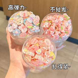 儿童可爱卡通小动物发绳小女孩宝宝不伤发拇指发圈高弹力耐用皮筋