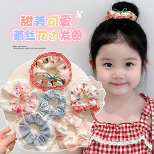 儿童大肠发圈2026新款女童扎丸子头头花发圈不伤发头绳小女孩头饰