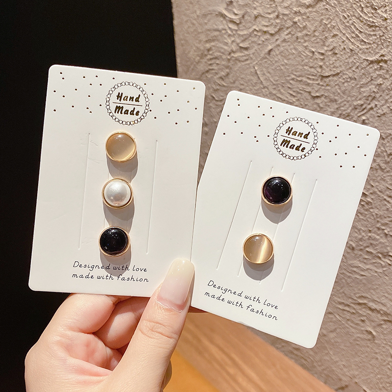 磁吸珍珠女夏季领口衬衫胸针扣