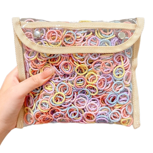 婴儿拇指发圈不伤发小号头饰儿童彩色皮筋女童宝宝扎头发头绳发饰