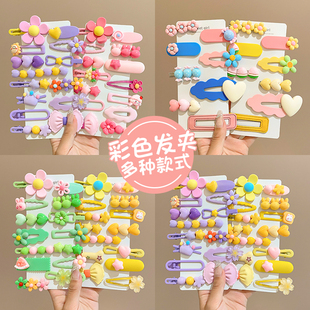 小女孩发夹儿童可爱花朵发卡女童侧边刘海夹碎发夹子头饰夏季 边夹