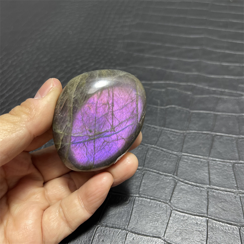 天然水晶原石矿石天然月光石蓝月光石黄蓝紫光拉长石把玩摆件