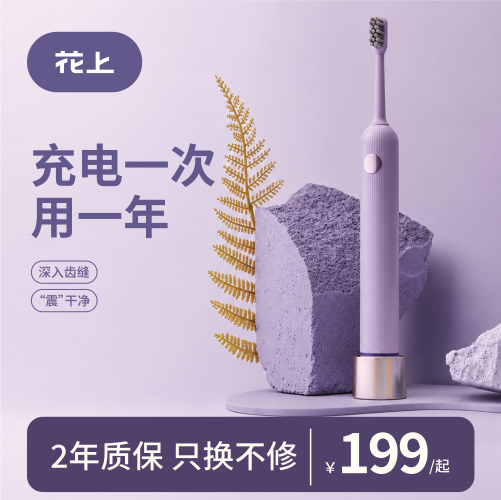 花上电动牙刷露思同款365天续航