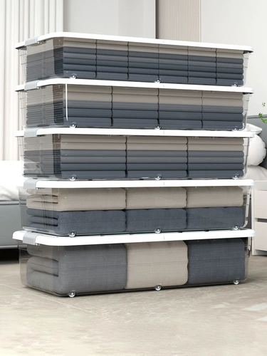 Пластиковый ящик для хранения, одеяло, коробка для хранения, прозрачный диван