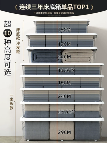 Пластиковый ящик для хранения, одеяло, коробка для хранения, прозрачный диван