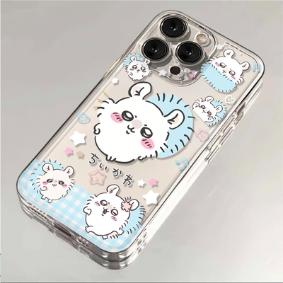 吉伊卡哇卡通鼠鼠适用苹果11手机壳iPhone4/5s小红书同款6s/7/8plus透明12/13/14/15promax可爱xsmax防摔xr女