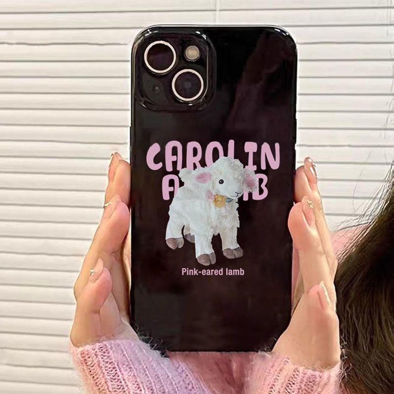 苹果11/12/13/14亮面TPU甜酷软壳