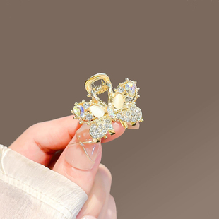 小号顶夹时尚发卡蝴蝶小抓夹女后脑勺半扎发夹子头饰刘海夹侧边夹