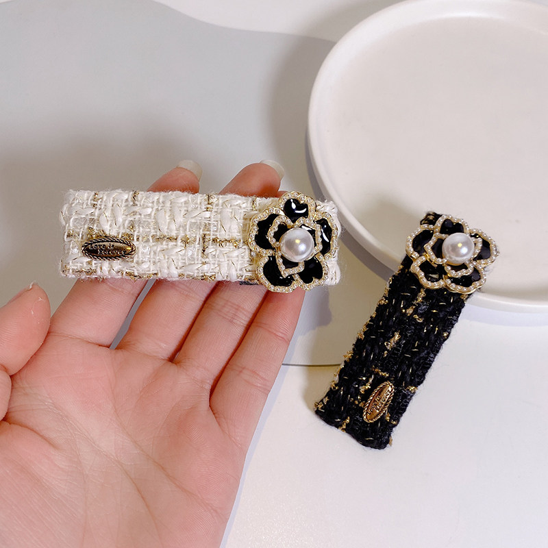 小香风bb山茶花发夹韩国头饰侧边