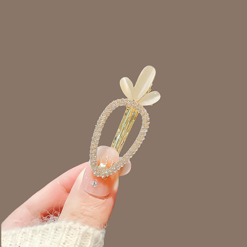 可爱萝卜发夹女精致发饰气质简约侧边刘海夹鸭夹时尚发卡网红头饰