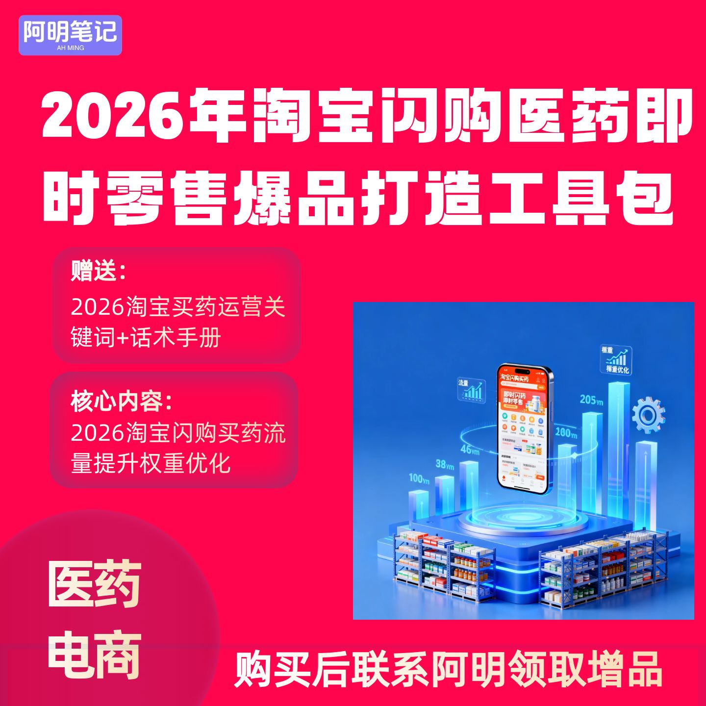 2026淘宝药店外卖 即时零售运营爆单实操教程  买团多多京东适用