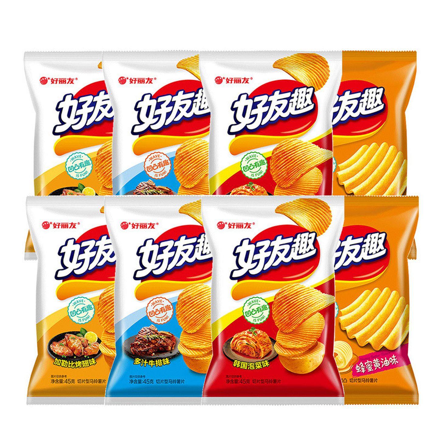 好友趣薯片韩国泡菜味好丽友好友趣45g过年零食巨好吃的休闲零食,零食/坚果/特产,膨化食品,淘宝优惠券,粉丝福利购,淘宝优惠卷