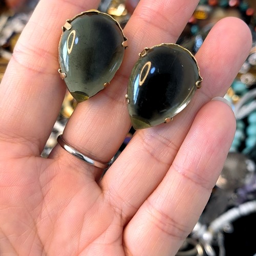 中古赛璐璐耳夹