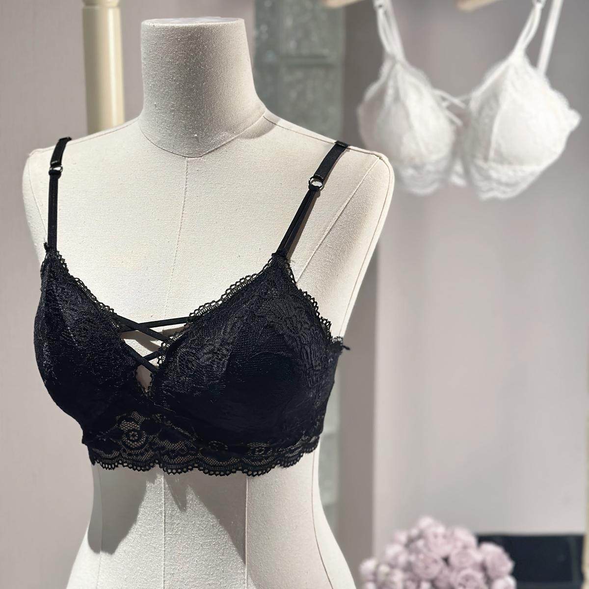 「LA」美学文胸内搭*纯欲蕾丝花边聚拢镂空内衣吊带文胸性感美背